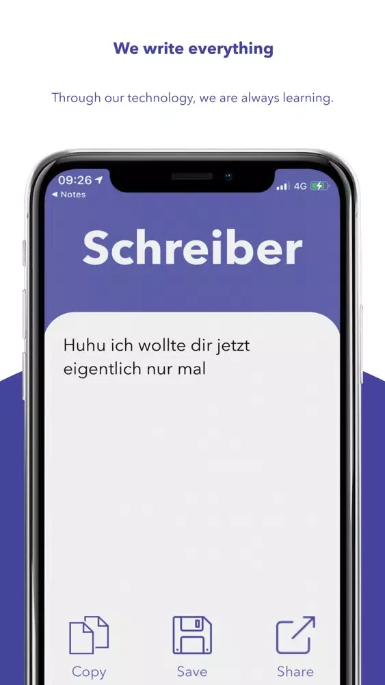 Screenshot di Schreiber | Read not hear