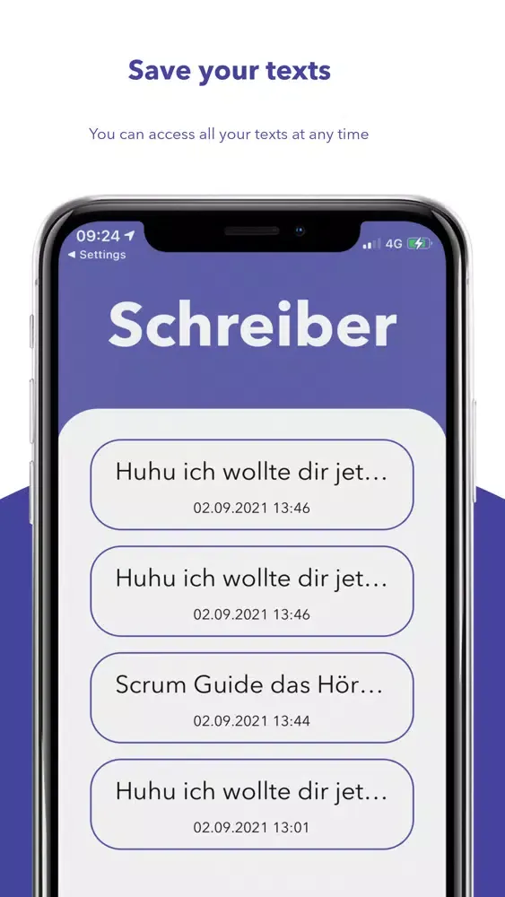 Screenshot di Schreiber | Read not hear