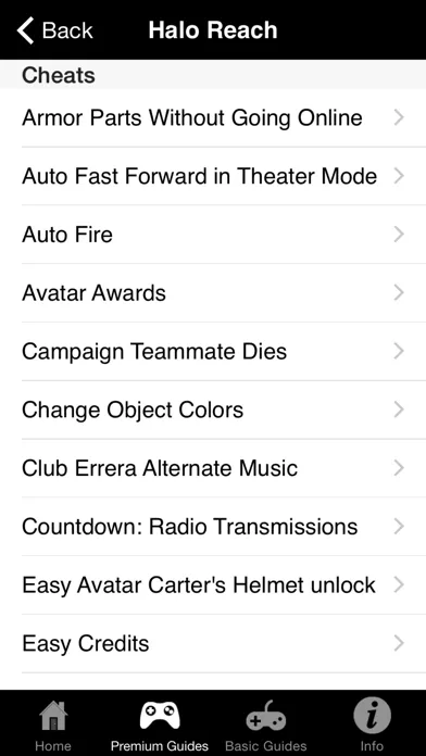 Cheats for XBox 360 Games - Including Complete Walkthroughs应用截图