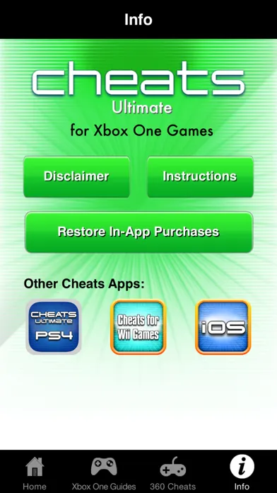 Cheats Ultimate for Xbox One スクリーンショット