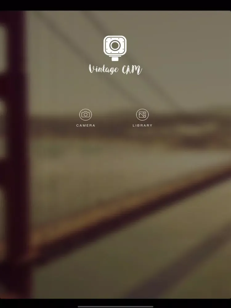 Tangkapan layar Vintage-Cam iPad 