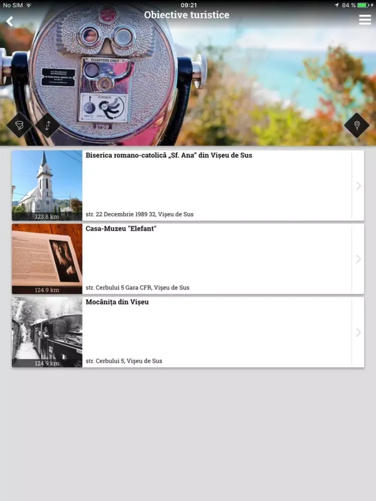 Capturas de tela do Viseu De Sus CityApp iPad 