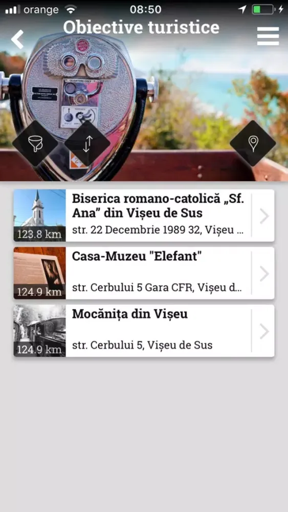 Capturas de tela do Viseu De Sus CityApp