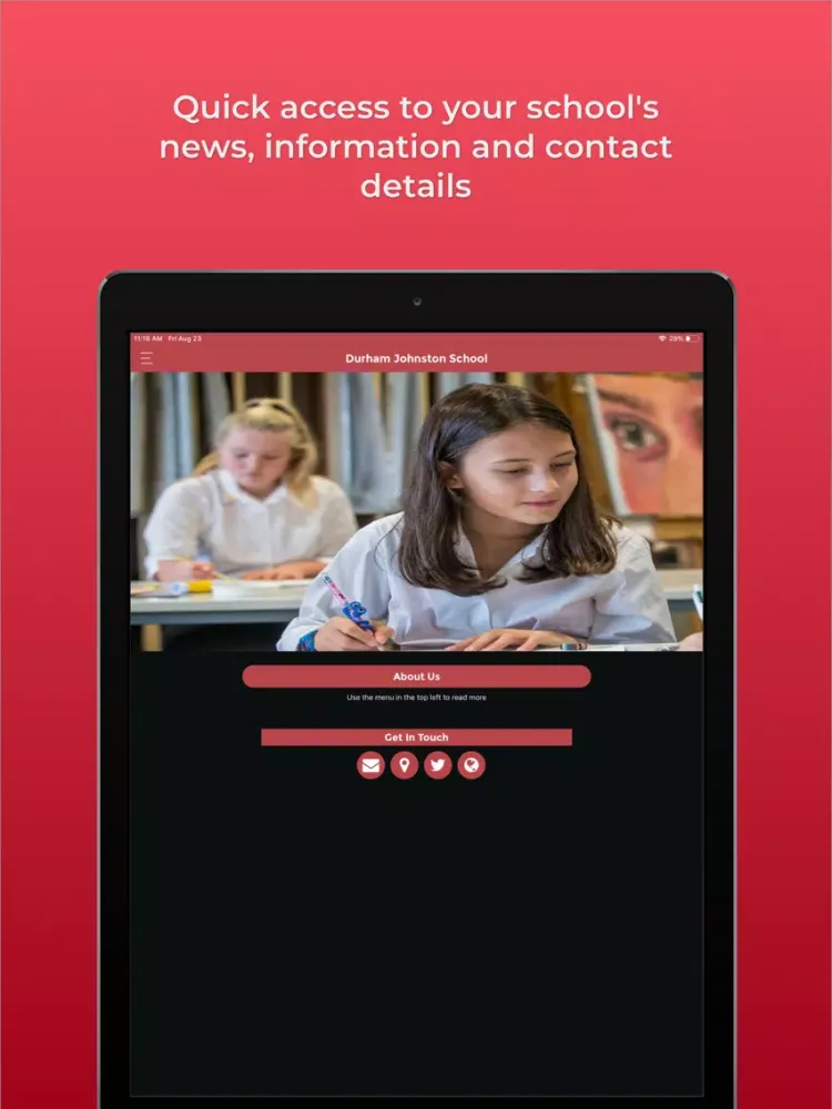 Durham Johnston School iPad  Ekran Görüntüleri