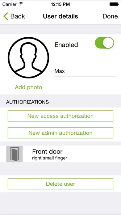 Schüco DCS Fingerprint BT應用截圖