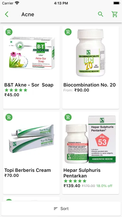 Capturas de tela do Schwabe India - Homeopathy