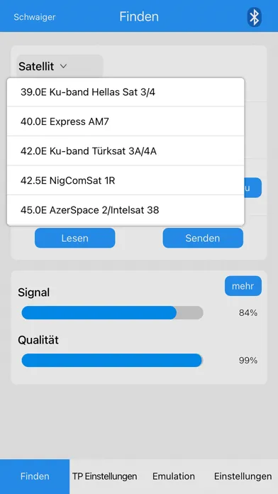Schwaiger Satfinder Screenshots