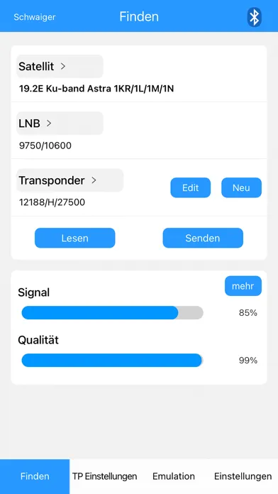 Schwaiger Satfinder Screenshots