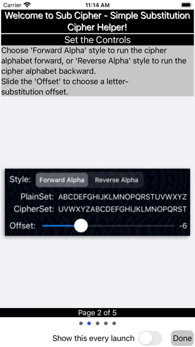 Zrzuty ekranu Sub Cipher