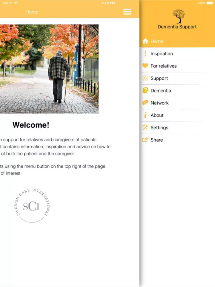 Screenshot di Dementia Support iPad 