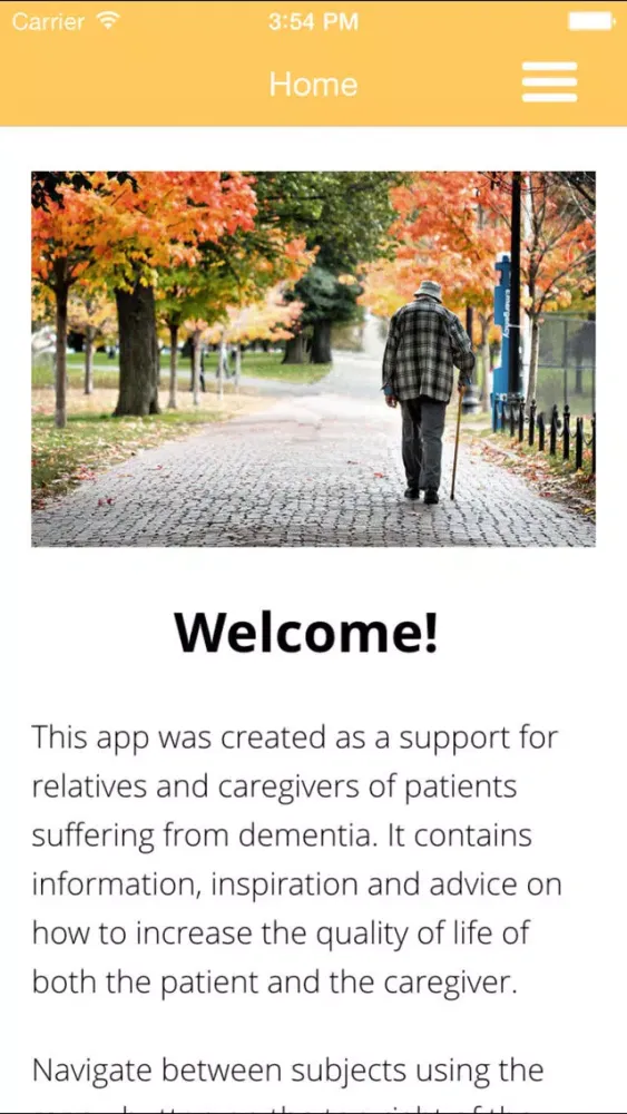 Screenshot di Dementia Support