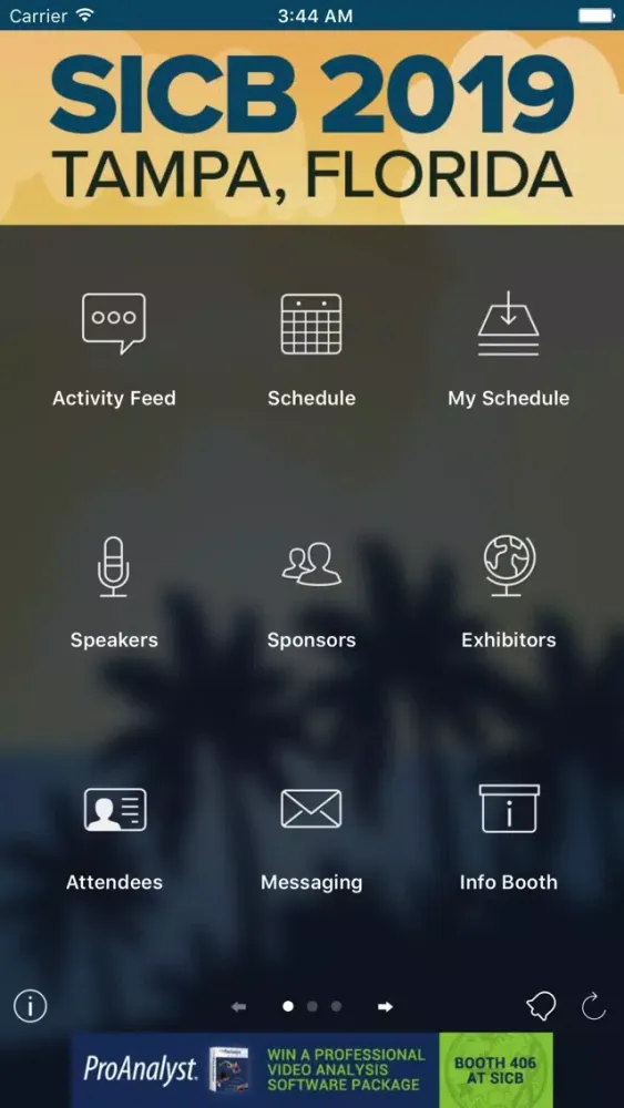 SICB 2019 Annual Meeting 스크린샷