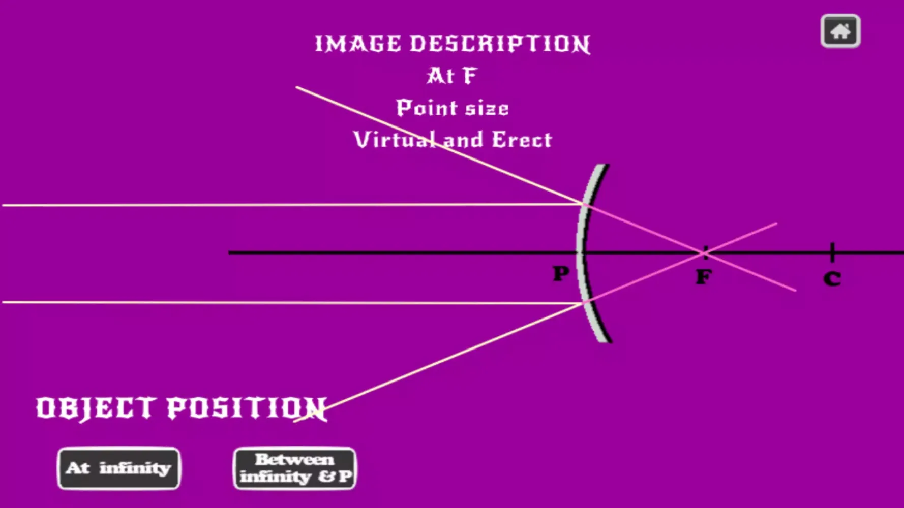 Concave and convex mirrors應用截圖