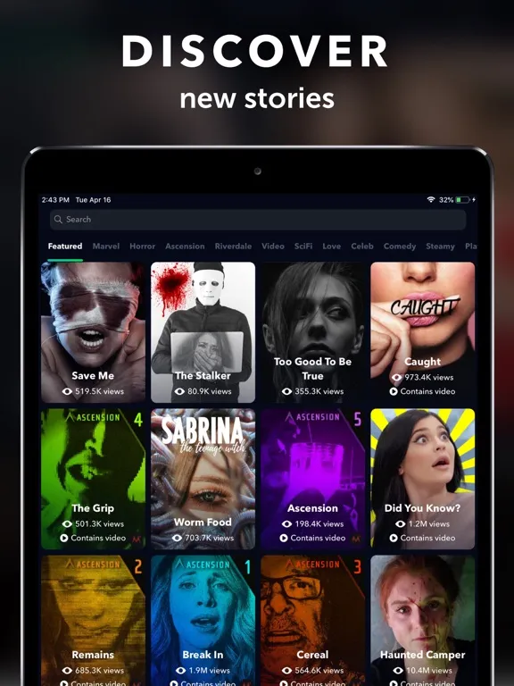 تصاویر Yarn - Chat & Text Stories iPad 
