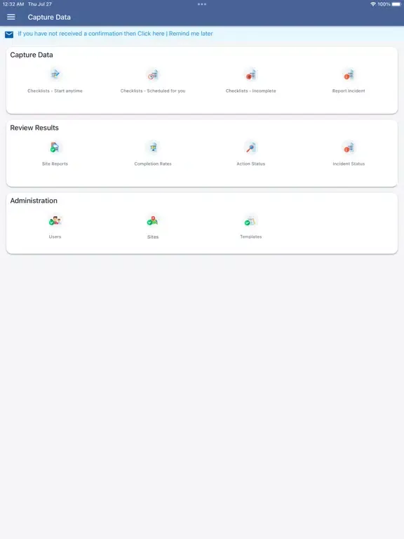 صور Safety Inspection App (SIA) iPad 