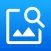 Photo editor with magnifier