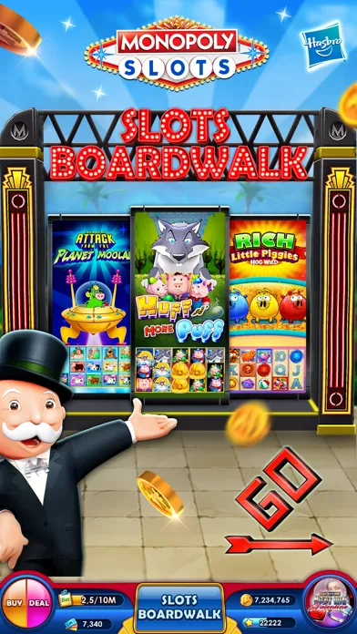 Capturas de pantalla de MONOPOLY Slots Casino: Go Spin