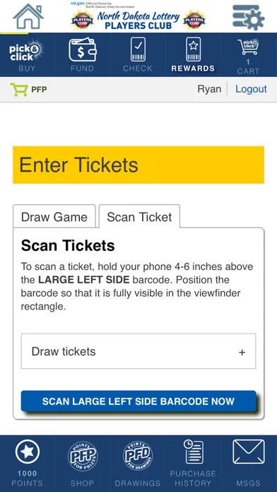 Capturas de pantalla de ND Lottery Players Club