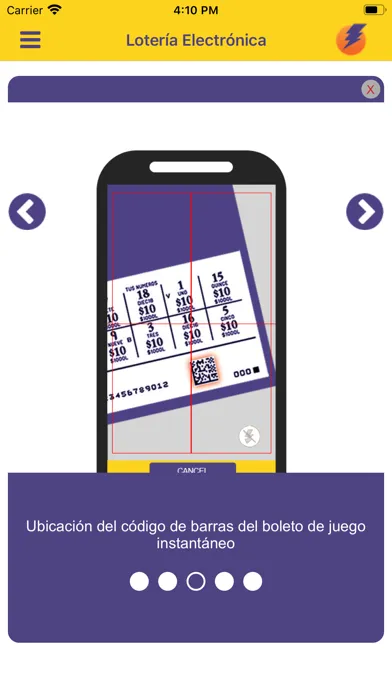Ảnh chụp màn hình của Lotería Electrónica Oficial