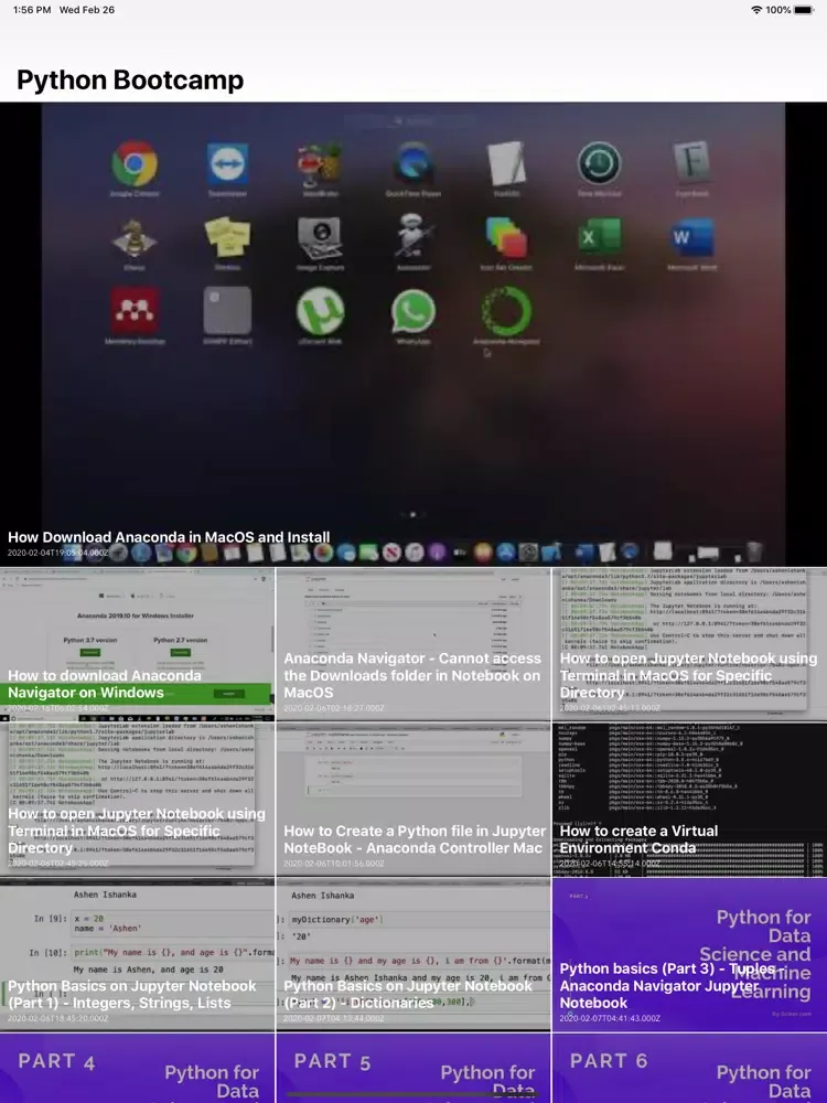 Screenshot di Python for Data Science Course iPad 