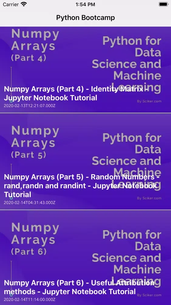 Screenshot di Python for Data Science Course