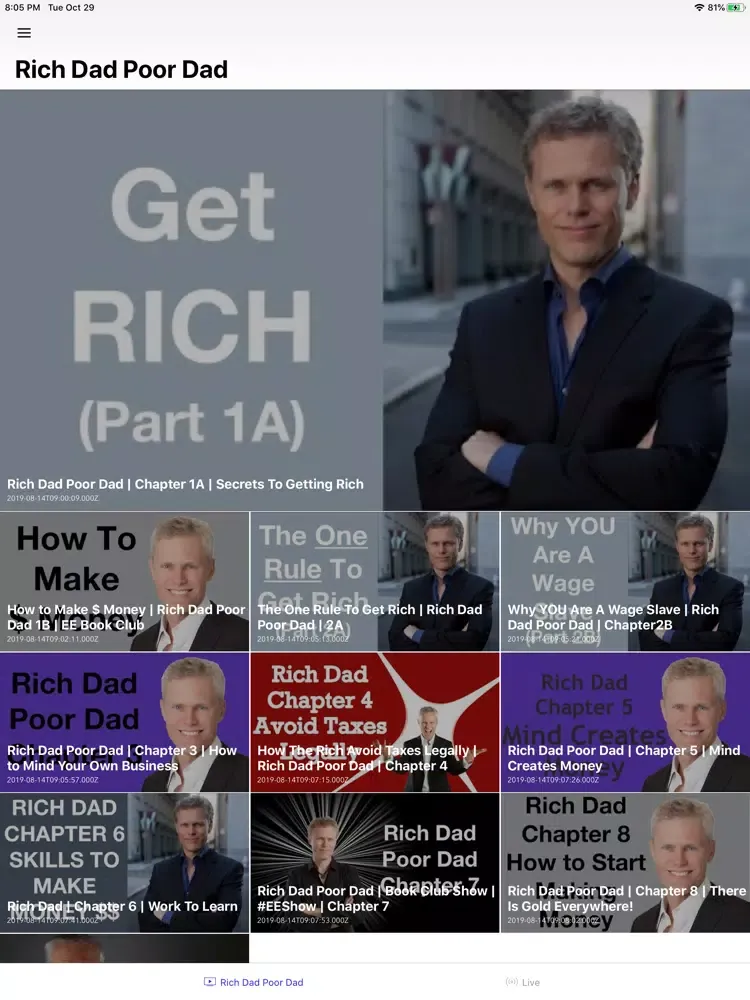 صور Rich Dad Poor Dad - A.J. Hoge iPad 