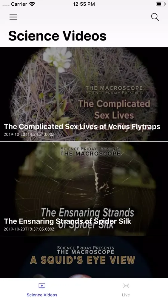 Science Friday Podcast Screenshots