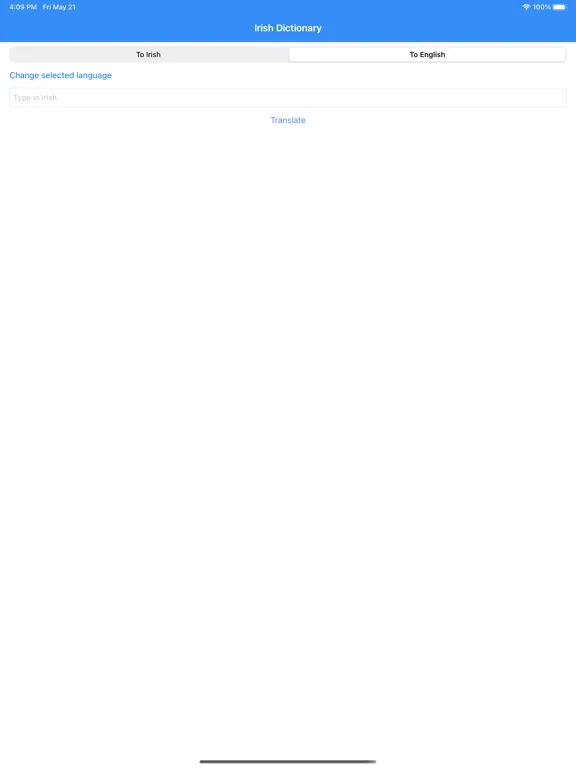 Irish Dictionary Pro iPad  Screenshots