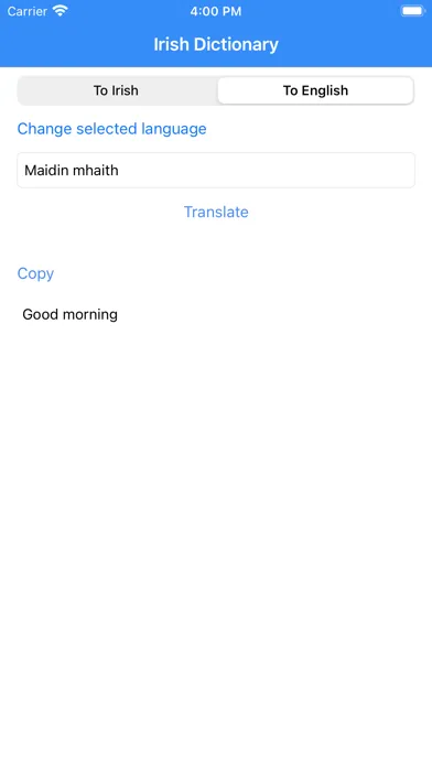 Irish Dictionary Pro Screenshots