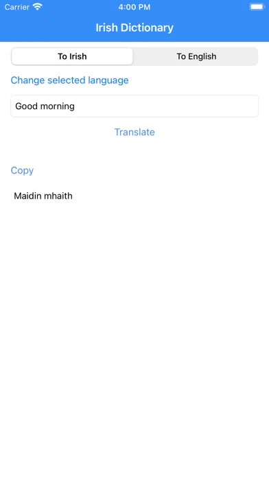 Irish Dictionary Pro Screenshots