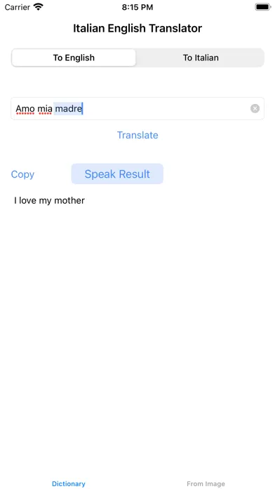 Italian English Translator Pro应用截图