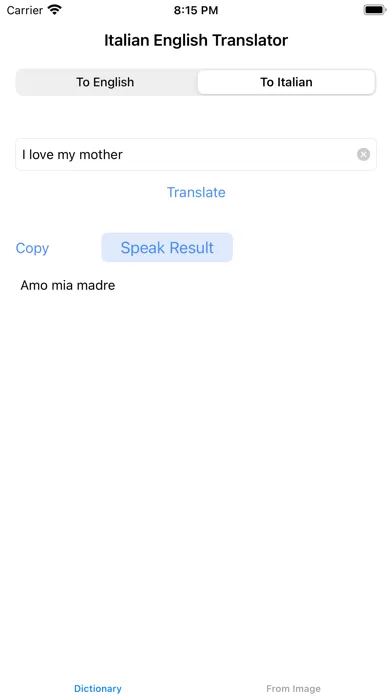 Italian English Translator Pro应用截图
