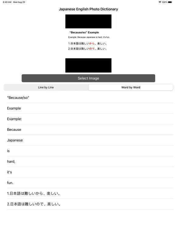 Tangkapan skrin Japanese English Converter iPad 