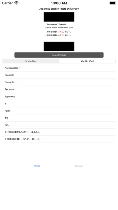 Tangkapan skrin Japanese English Converter