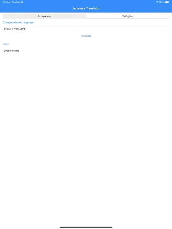 Capturas de pantalla de Japanese Translator Pro iPad 