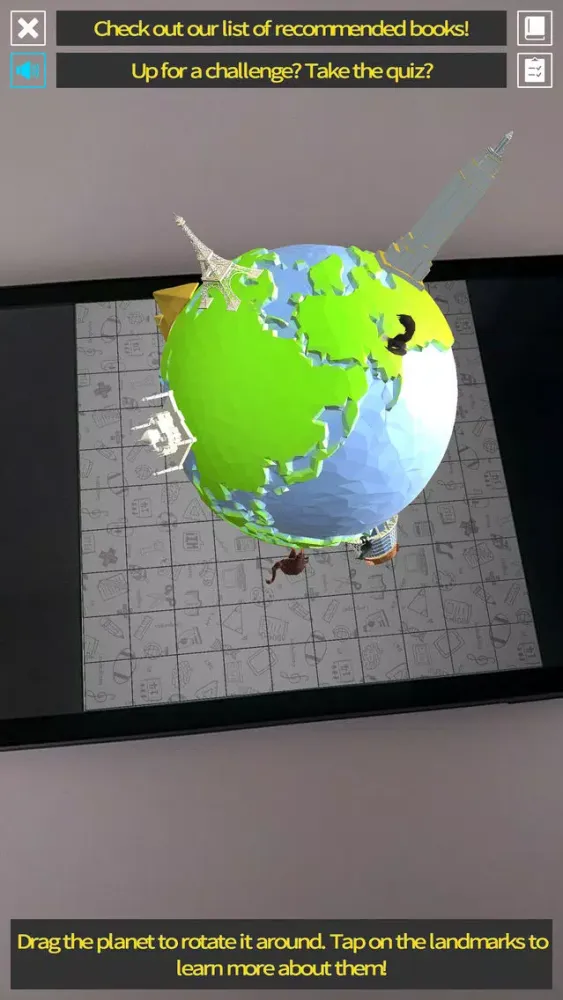 Wellington City Libraries AR Screenshots