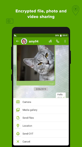 Crypviser Secure Messenger Screenshots