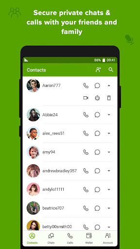 Crypviser Secure Messenger Screenshots