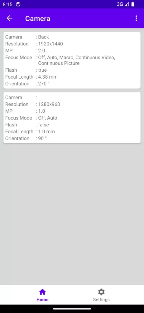 Captures d'écran de Droid Companion - Device Info
