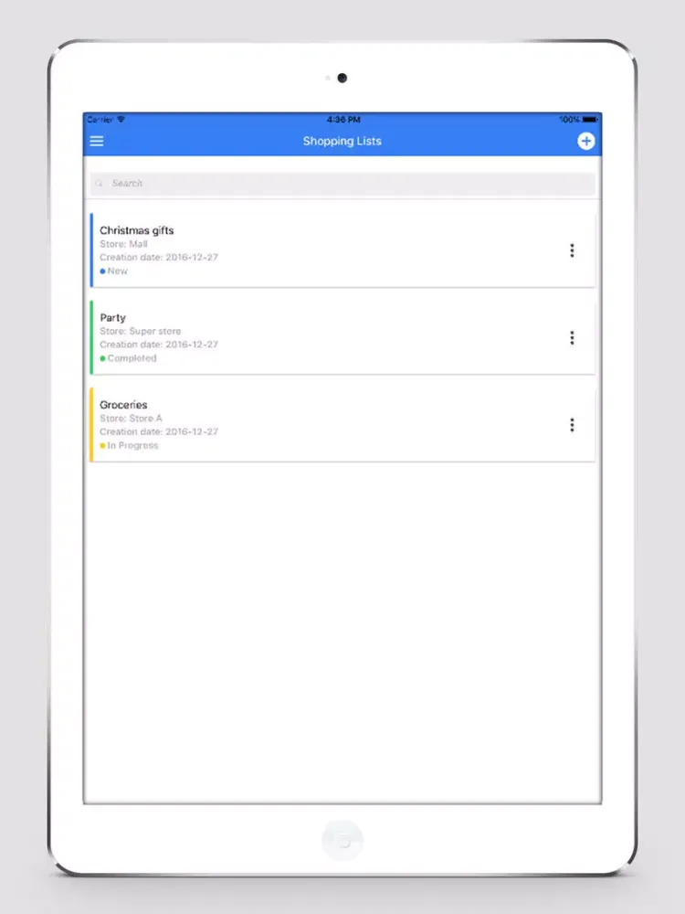 Elly - Simplest shopping list iPad 應用截圖