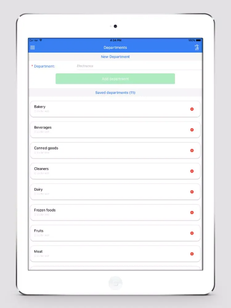Elly - Simplest shopping list iPad 應用截圖