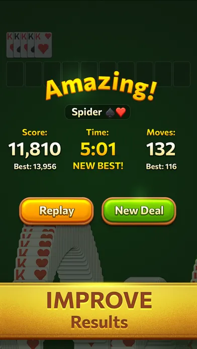 Ảnh chụp màn hình của Spider Solitaire Daily Break