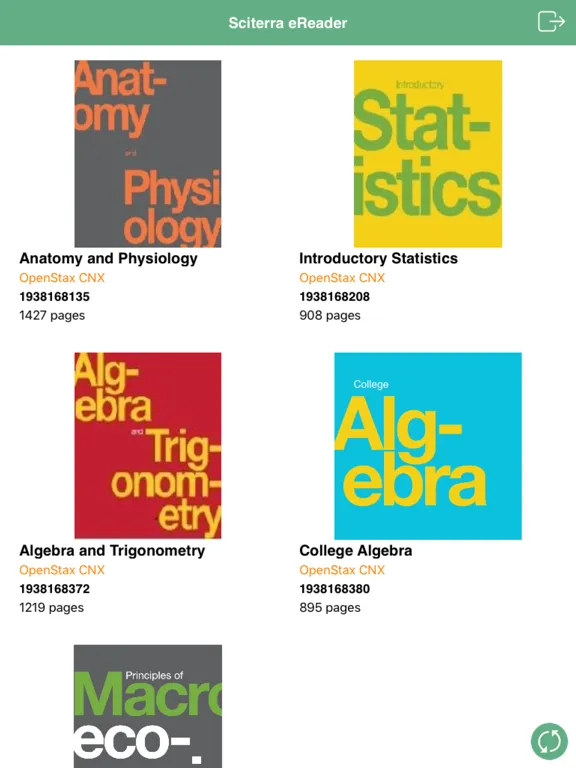SciTerra eReader iPad  Screenshots