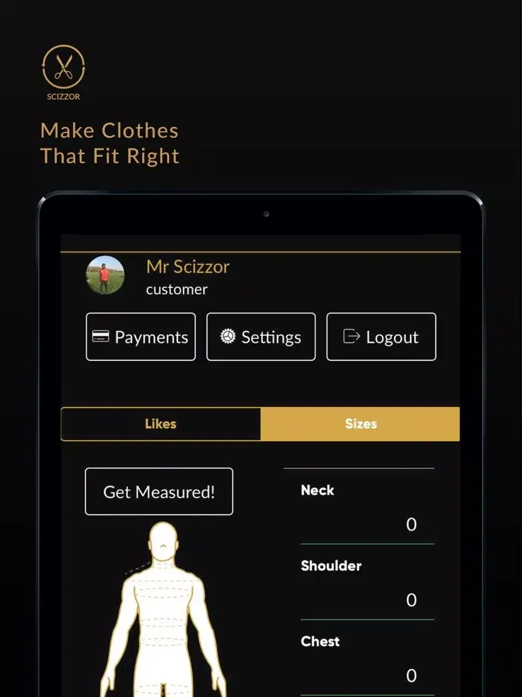 Tangkapan skrin Scizzor: Custom Fashion App. iPad 