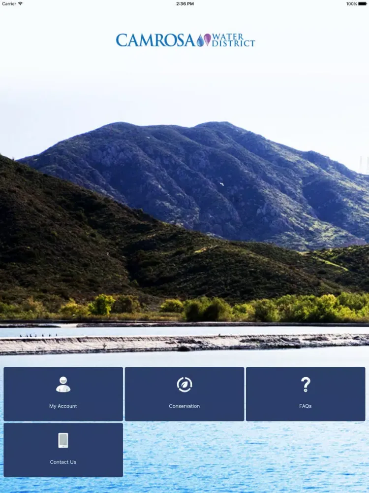 Camrosa’s MyWater iPad  স্ক্রিনশট