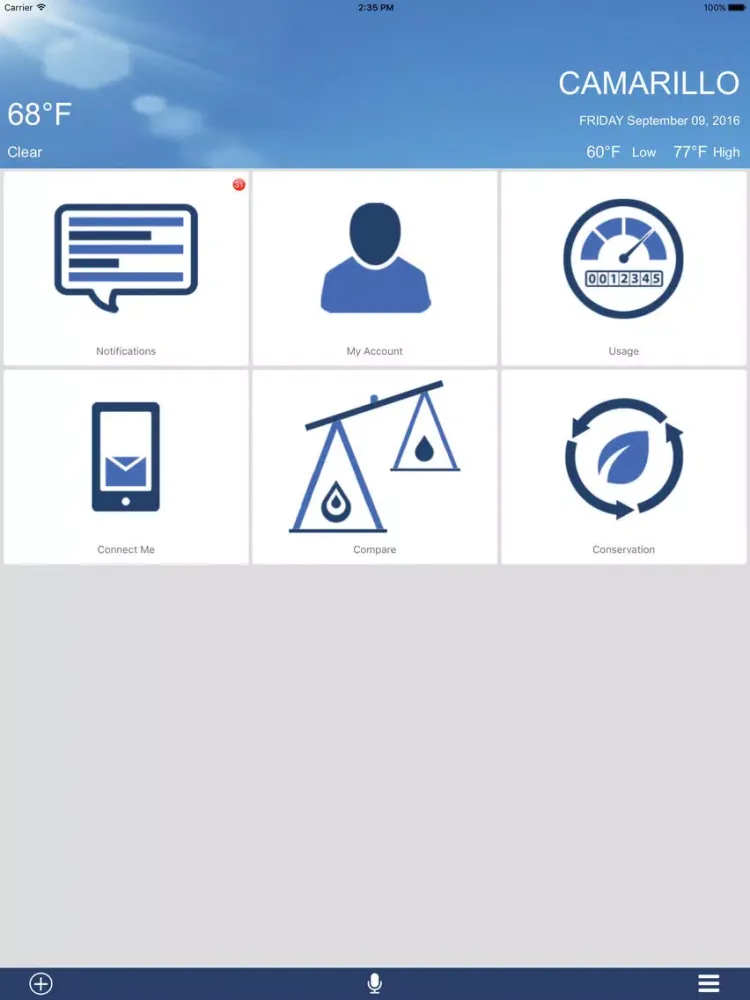 Camrosa’s MyWater iPad  স্ক্রিনশট