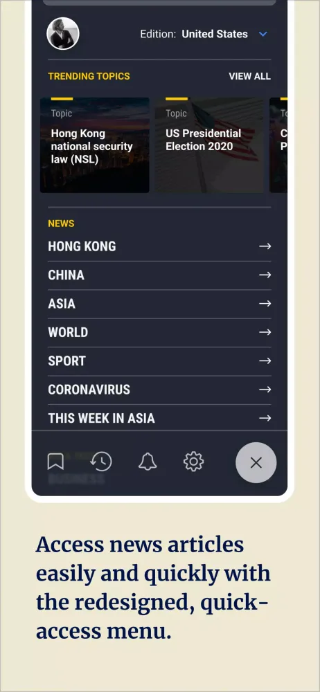 Zrzuty ekranu South China Morning Post