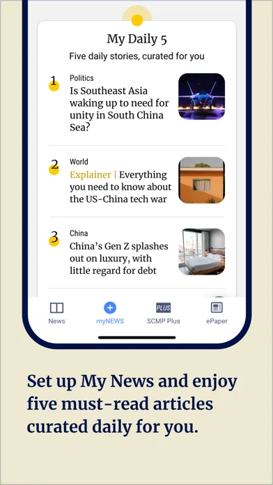 Capturas de pantalla de South China Morning Post