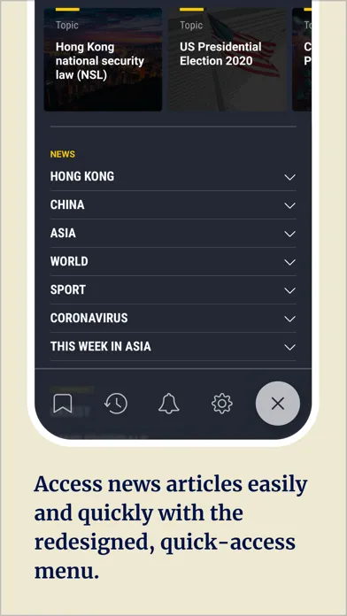 Capturas de pantalla de South China Morning Post