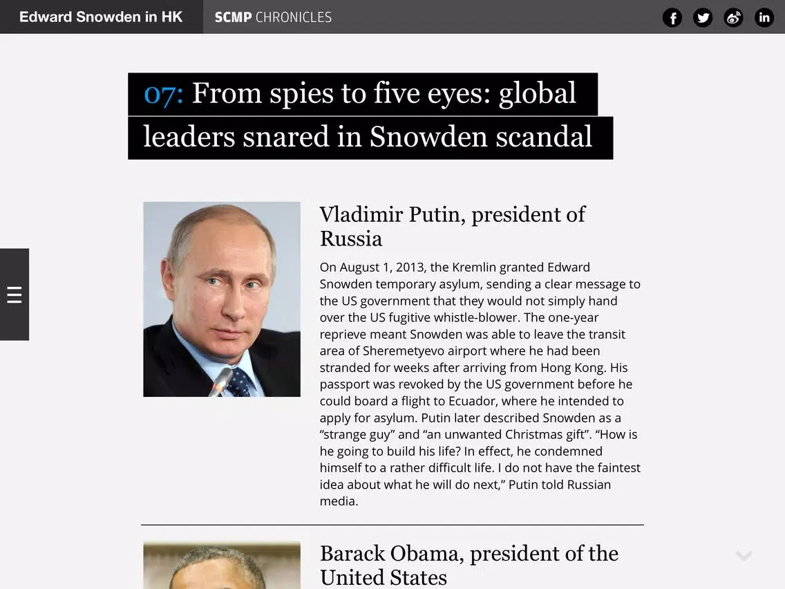 Скриншоты SCMP Chronicles - Edward Snowden in Hong Kong iPad 
